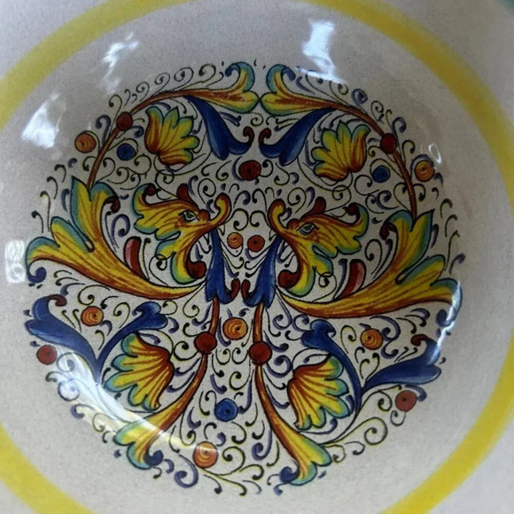 Meridana Ceramiche Italian Raffaelesco Colorful 6" Ice Cream Bowl - Picture 5 of 6